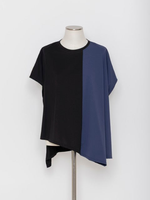 3255223A 異素材切替 ビッグシルエット 接触冷感Tシャツ