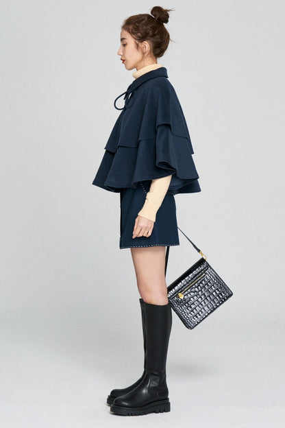 ハイウエストスカート-Navy