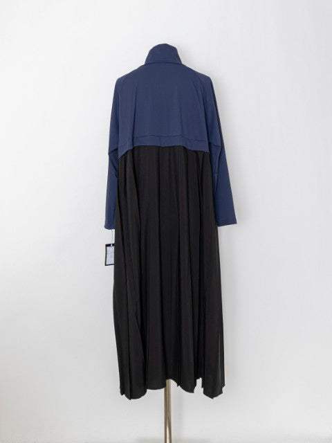 3255026G バックプリーツ コンビネーションワンピース