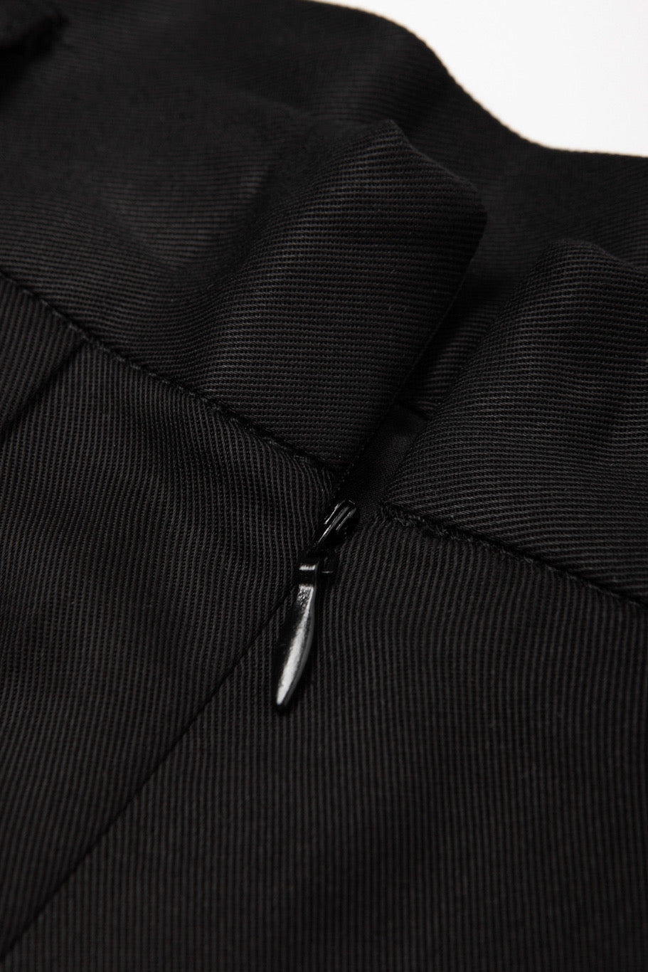 ハイウエストサーキュラースカート-Black
