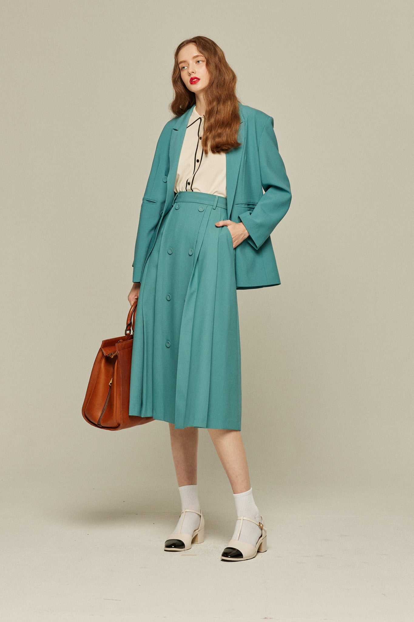 サマーニットトップ-Ivory