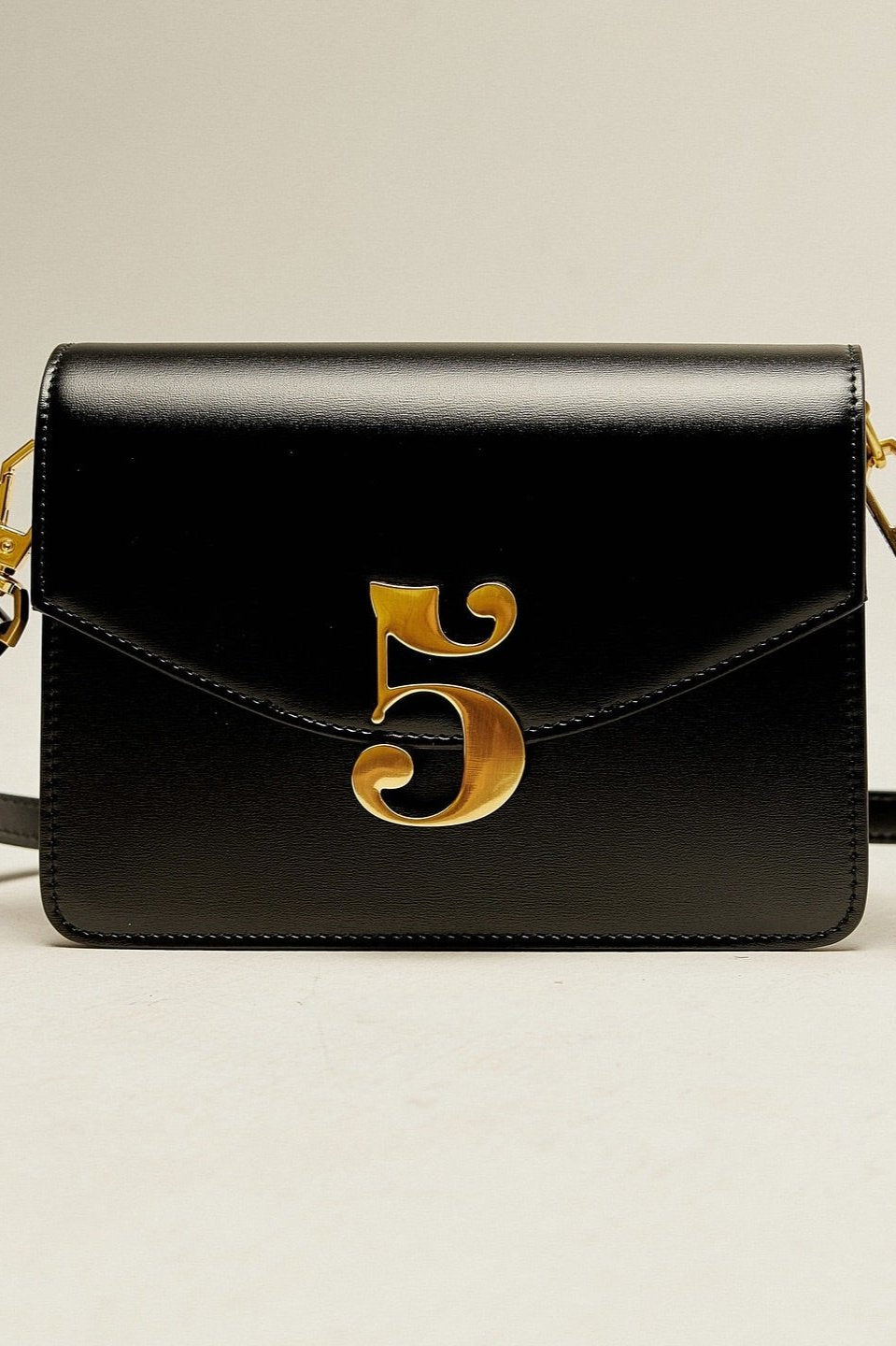 No.5本革ショルダーバッグ-Black