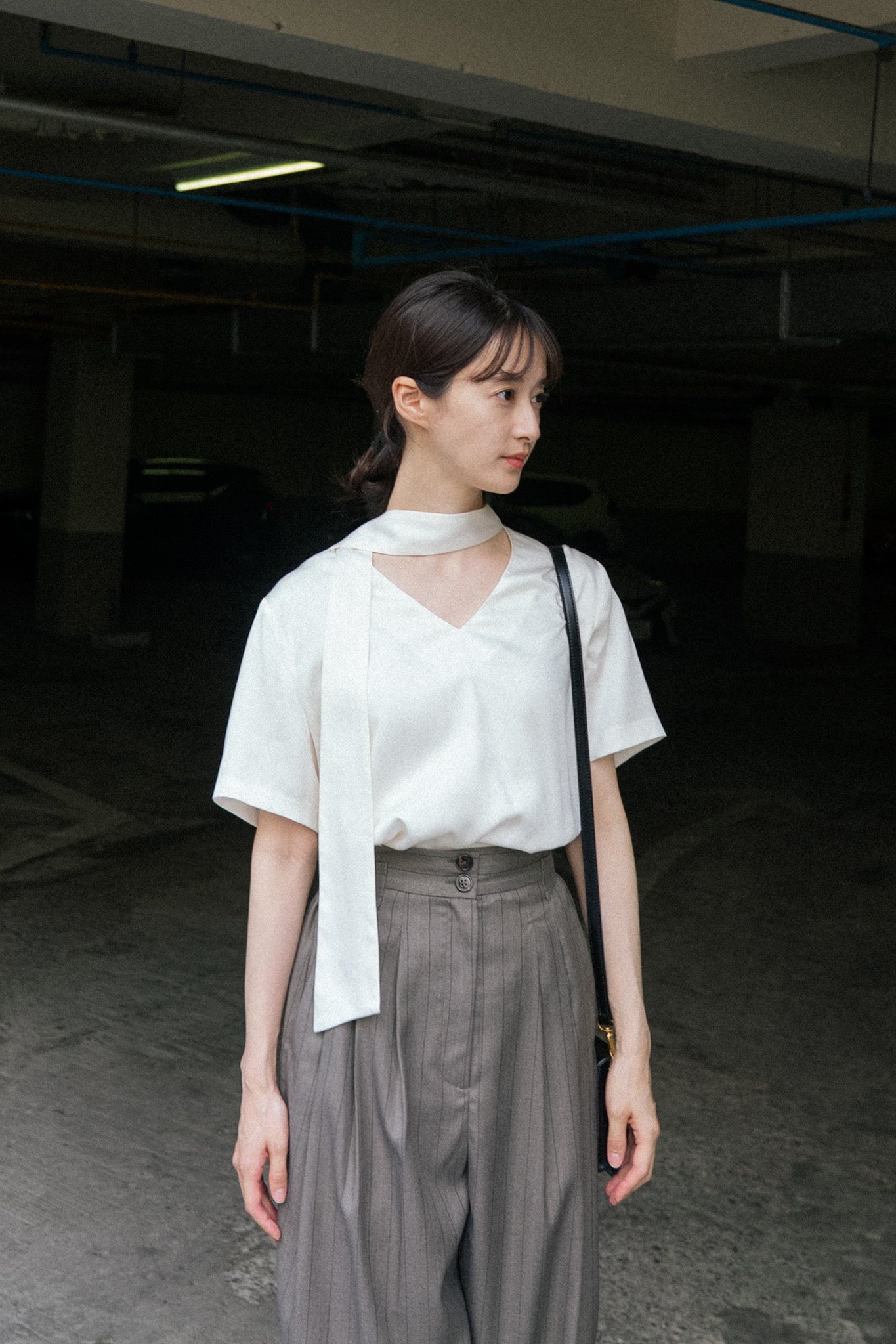 リボントップス-White