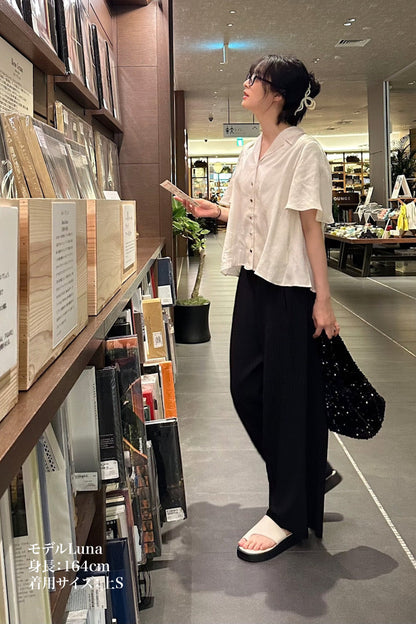 フレアスリーブトップス-Cream