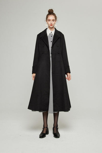 ハイウエストサーキュラースカート-Houndstooth check
