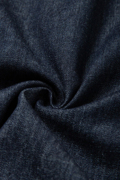 デニムスカート-Navy