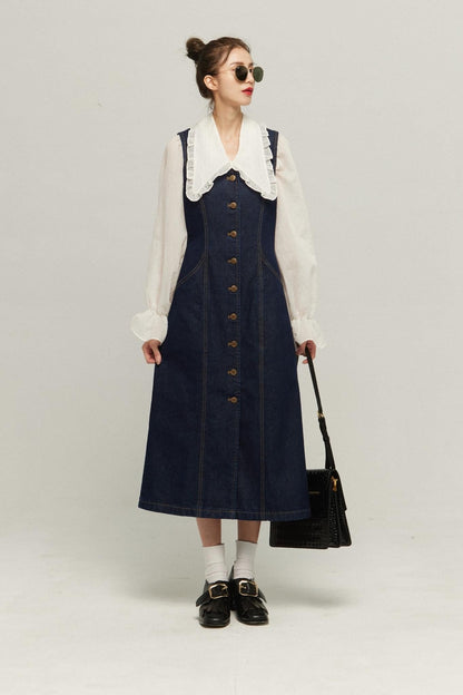 シースルーフリルブラウス-Off White