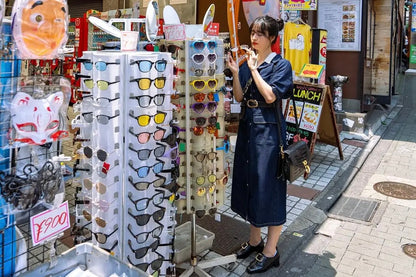 ハイウエストデニムワンピース