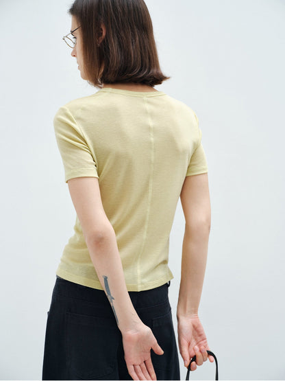 クルーネックTシャツ