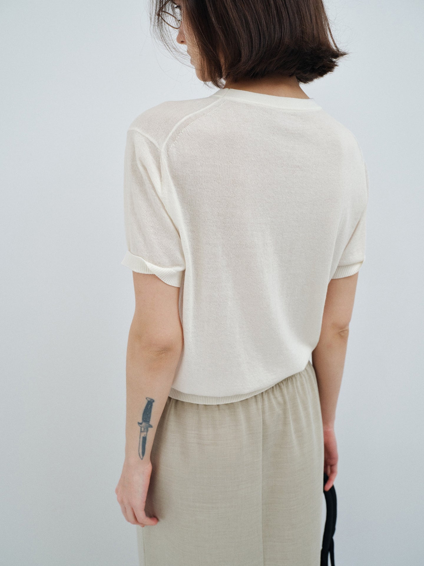 シアー半袖Tシャツ