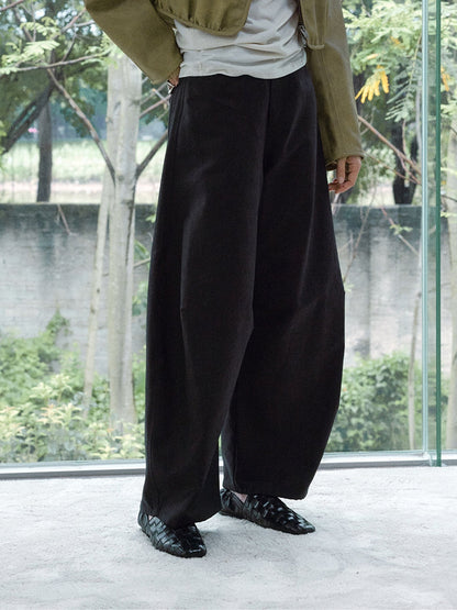 カーブシルエットワイドパンツ