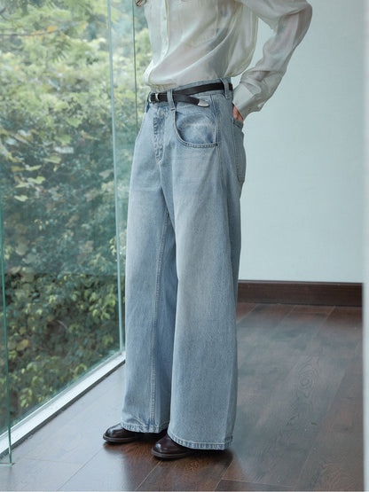 カーヴィーシルエットデニムパンツ