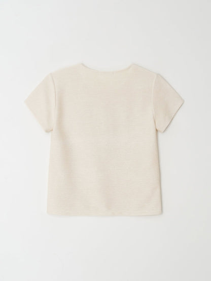 リブTシャツ
